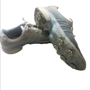 𝅺adidas Powerband AdiPRENE Soft Spike Golf Shoes, size 9.5